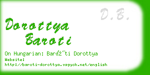 dorottya baroti business card